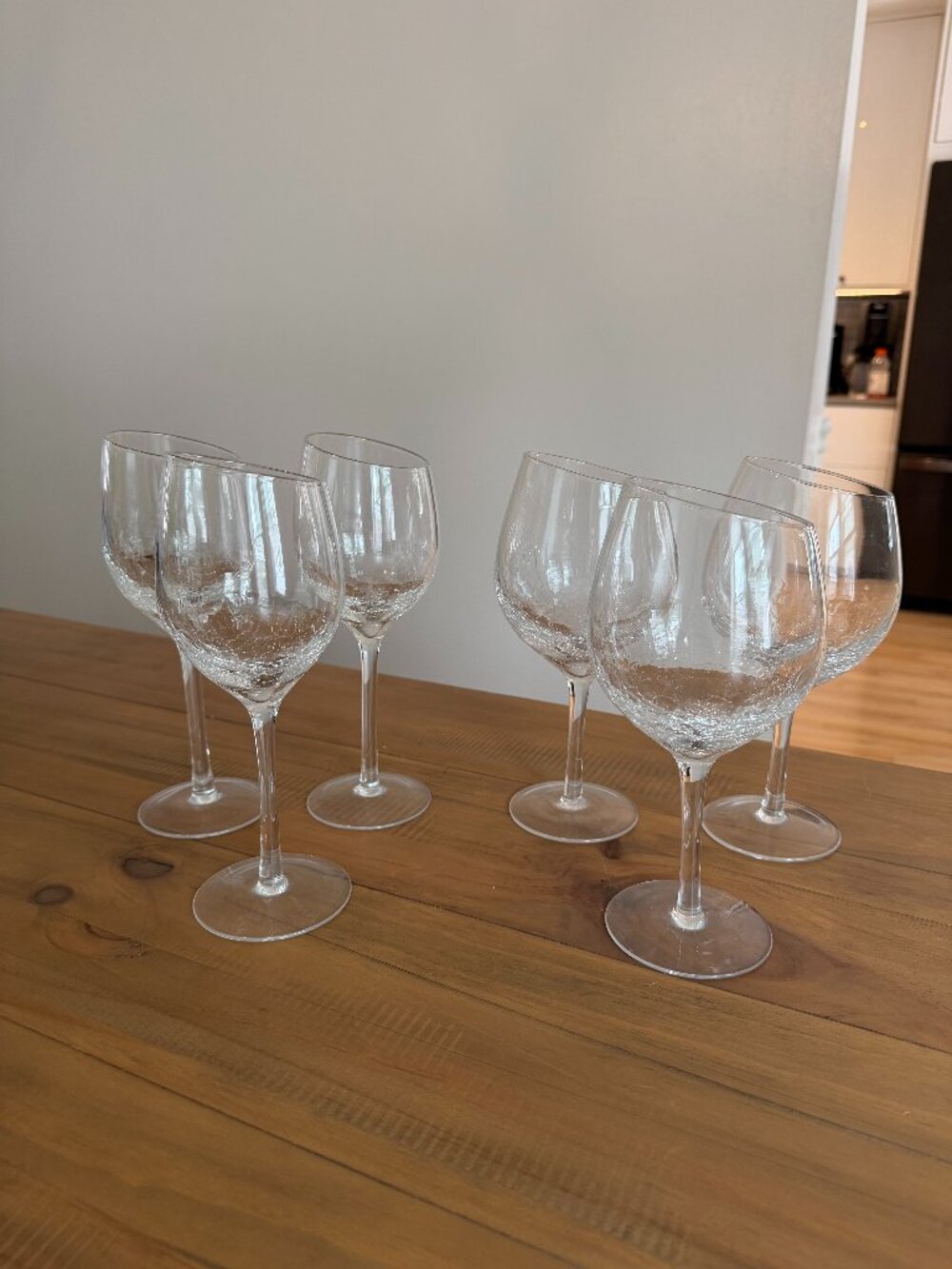 Pier 1 Wine Glasses - Set of 6 (3 red & 3 white)
